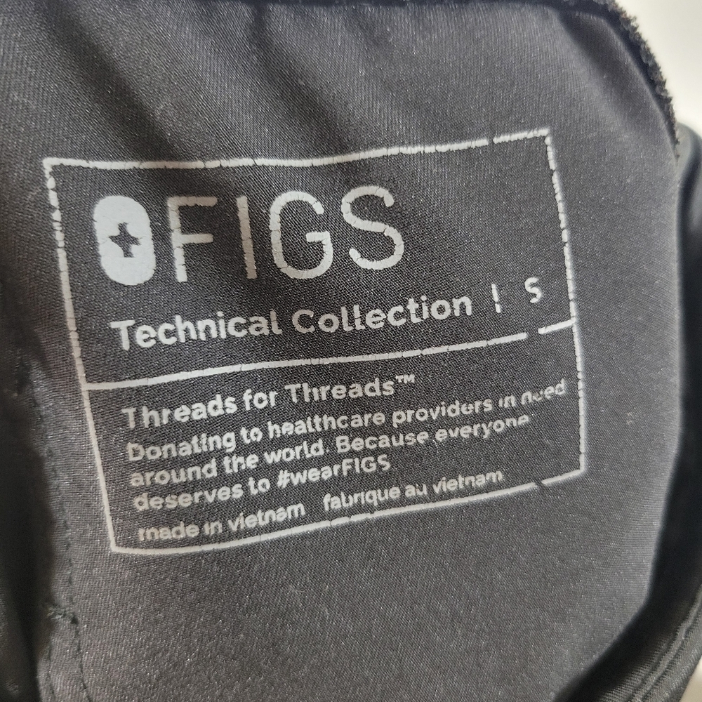 FIGS Zamora black technical collection high rise jogger medical scrub pants - Picture 11 of 12